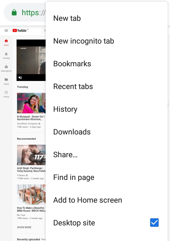 play youtube videos in background - Android